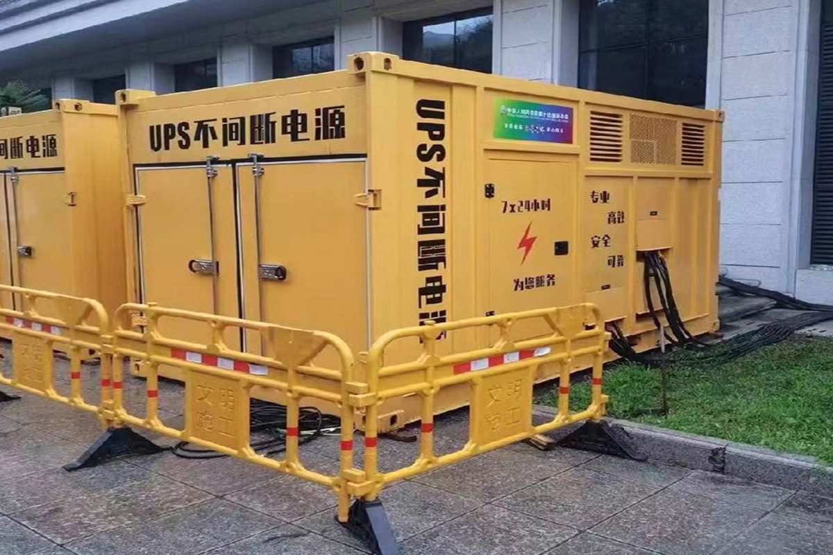 沧州发电机租赁施工现场